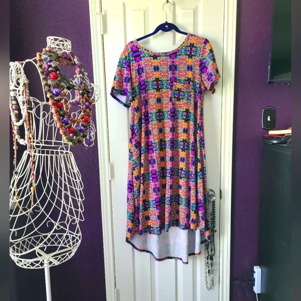 LulaRoe Geometric Pattern Dress Size M Medium